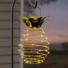 Solar Pineapple Lantern Lanterns Decor Pineapple Lights Pineapple Decor
