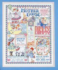 Counted cross stitch patterns for birth record. Kooler Design Studio Mother Goose Birth Record Cross Stitch Pattern 123stitch