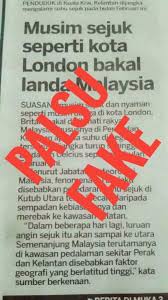 Unit kustom ubah suhu, kecepatan angin, atau unit tekanan dengan mudah dengan prakiraan cuaca & termometer suhu hari ini. Met Malaysia Refutes Claim Of Malaysia Experiencing Cold Weather Like In London In February Selangor Journal