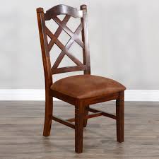 Shop modern furniture and lighting at affordable prices today. Sunny Designs Santa Fe 2 Double Crossback Dining Side Chair With Upholstered Seat Wayside Furniture Dining Side Chairs