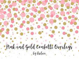 Pink And Gold Confetti Overlays Gold Confetti Transparent Png Etsy In 2021 Photo Overlays Confetti Background Pink Confetti