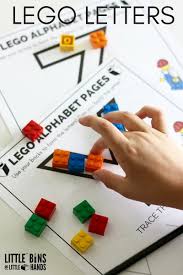 practice writing with lego letters little bins for little hands
