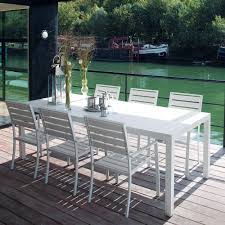 Gartentisch Aus Aluminium Weiss B 230 Cm Portofino In 2020 Outdoor Lanterns Outdoor Outdoor Furniture Sets