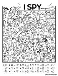 free printable i spy thanksgiving activity paper trail design