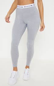 Prettylittlething Grey Leggings Grey Leggings Casual Outfits For Teens Outfits With Leggings