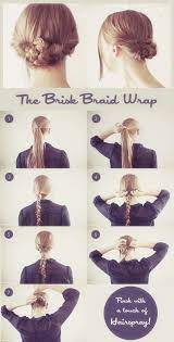 The Brisk Braid Wrap Hair Styles Five Minute Hairstyles Hair Looks