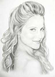 Dianna Agron Quinn From Glee Comic Style Art Portrait Drawing Abstract Artwork Painting