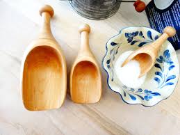 Turned Wooden Scoops