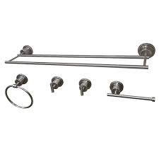 Shop for kingston bath accessories online at target. Kingston Brass Bah821318478sn Concord 5 Piece Bathroom Accessory Set Brushed Nickel Walmart Canada