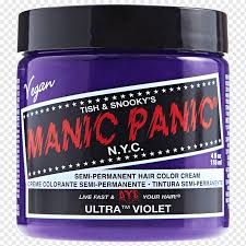 Sold by sbt supply and ships from amazon fulfillment. Hair Coloring Manic Panic Hair Care Cosmetics Korean Semi Permanent Makeup Purple Blue Violet Png Pngwing