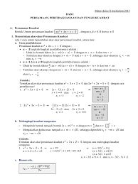 Materi fungsi kuadrat kelas 9 smp/mts. Persamaan Pertidaksamaan Dan Fungsi Kuadrat Pdf