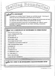 Healthy Boundaries Worksheets Therapy Worksheets Counseling Worksheets