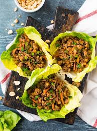 Healthy Crockpot Asian Lettuce Wraps With Ground Chicken Or Ground Turkey Green Onion Asian Lettuce Wraps Asian Slow Cooker Recipes Summer Slow Cooker Recipes