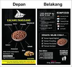 Desain Kemasan Kacang Panggang Kacang Panggang Kacang Panggang