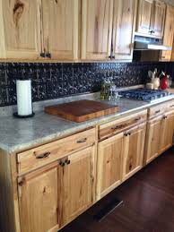 Hickory Cabinets With Fasade Backsplash Hickory Kitchen Cabinets Rustic Kitchen Cabinets Rustic Kitchen