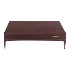 Kd modysimble lift top coffee table with hidden storage, mid century modern coffee table for living room, large rustic wooden table with wood legs, 43.3x17.7x15.7, walnut brown $149.99 $ 149. Vintage Mid Century Rectangle One Drawer Walnut Coffee Table Chairish