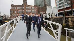 President Costa Rica bezoekt haven Rotterdam