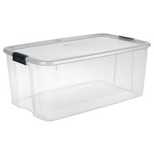 Sterilite 116 Qt Ultra Storage Box 19908604 The Home Depot Sterilite Large Storage Containers Plastic Box Storage