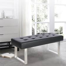 Find new bedroom benches for your home at joss & main. Pu Leather Indoor Bench Chair Metal Frame For Kitchen Dining Living Room Bedroom 82 95 Picclick Uk