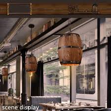 The antique wood wine barrel lights compatible with virtually of bulb types: Buy Retro American Style Real Wood Wine Barrel Hanging Fixture Ceiling Pendant Lamp At Affordable Prices Free Shipping Real Reviews With Photos Joom