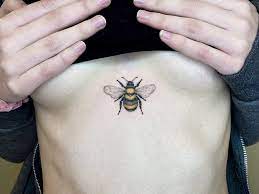 Bee Sternum Tattoo Tattoo Ideas And Inspiration