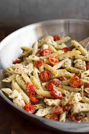 This Easy Pesto Chicken Pasta For Two Is A Perfect Easy Pasta Dinner From Bakingmischief Com Di Easy Pasta Dinner Romantic Dinner Recipes Easy Pasta Recipes
