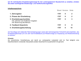 De grootste keuze online en offline in onze winkel. Einarbeitungskonzept Haustechnik Unterkunft Und Versorgung Microsoft Word
