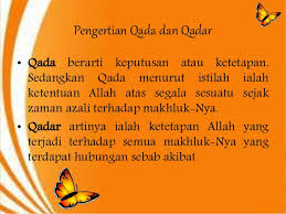 Pengertian qada dan qadar ust abdul somad. Bab 5