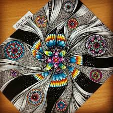 Love This Zentangle Sharpie Art Mandala Design Art Zentangle Drawings