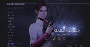 Here are the costumes you can . Claire Redfield Unlocked By Giantbeltway On Deviantart
