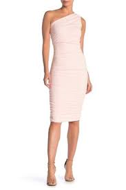 Love By Design Ruched One Shoulder Midi Dress Nordstrom Rack In 2020 Midi Dress Sleeveless Ruched Dress Pattern Dresses