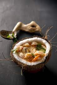 Shrimp Coconut Curry Soup Coconut Curry Soup Food Presentation Curry Soup