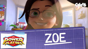 This is zoe from the cartoon power players created by zagtoon. Zoe Websodes Power Players Mundo Gloob Youtube