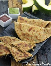 Raw Papaya Paratha Recipe