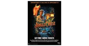 Jungle cruise videos jungle cruise: Only At Applebee S Get A Free Movie Ticket To See Disney S Jungle Cruise For The Ultimate Dinner And A Movie Business Wire