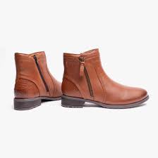 Hush Puppies SCARLETT Womens Leather Ankle Boots Tan | Shuperb