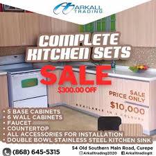 Check spelling or type a new query. Arkall Trading Co Ltd Sale On Our Kitchen Sets Get A Complete Kitchen Set With 5 Base Cabinets 6 Wall Cabinets Faucet Countertop All Accessories For Installation And