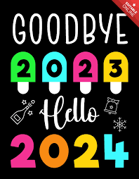 Au revoir 2023, bonjour 2024 | Modèle de design gratuit