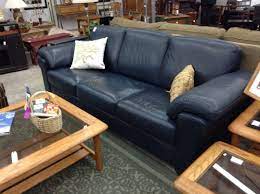 Natuzzi Leather Sofa Dooverz Consignment Store Blue Leather Couch Blue Leather Sofa Leather Couches Living Room