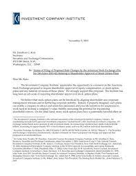 A recommendation letter from supervisor or manager is an unavoidable part of employment. Letter On New Amex Rule Requiring Shareholder Approval Of Equity