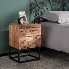 Découvrez notre sélection table de chevet au meilleur prix. Table De Chevet Bois D Acacia Sable 2 Tiroirs Perth Tables De Chevet Pier Import