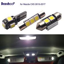 Deechooll 14pcs Car Dome Light Bulbs For Mazda Cx5 2013 2017 White Led Interior Lights For Mazda Cx 5 13 17 Lamp A Dome Lighting Interior Lighting Light Bulbs
