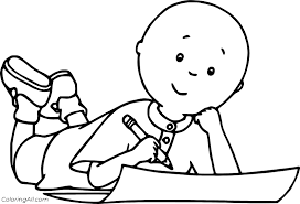 Whitepages is a residential phone book you can use to look up individuals. Caillou Is Writing Coloring Page Coloringall