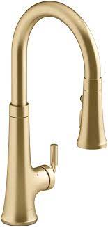 Troubleshooting, installation and repair tips for kohler bathroom and kitchen. Kohler K 23766 2mb Vibrant Brushed Moderne Brass Tone 1 5 Gpm Single Hole Pull Down Kitchen Faucet Faucetdirect Com