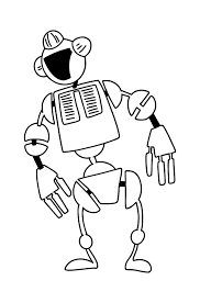 Supercoloring.com is a super fun for all ages: Robot Coloring Page For Kids Online And Print For Free