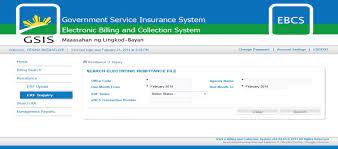 Your email address (used for online application) and date of birth will be required. Ebcs Functionalities Government Service Insurance System