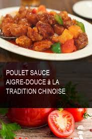 Poulet Sauce Aigre Douce A La Tradition Chinoise Poulet Sauce Aigre Douce Sauce Aigre Douce Cuisine Asiatique