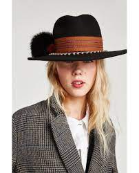 Image 4 Of Embellished Felt Hat From Zara Brimmed Hat Zara Hat Hairstyles