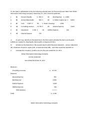 This list should include details and each item in the list should be. Ass 1 Part 1 Docx P1 4a Listed In Alphabetical Order The Following Selected Items In Thousands Were Taken From Parker Information Technology Companys Course Hero