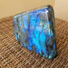 Stunning Labradorite Blue Flash Display Centerpiece Large Mineral Stone Rocks And Minerals Stones And Crystals